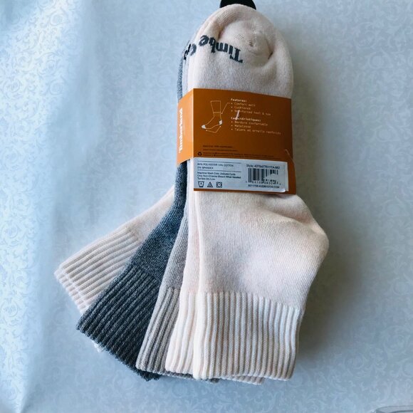 Timberland Women's Cushioned Shortie Boot Socks 4 Pairs Size: 6.5-9.5 - Picture 3 of 6